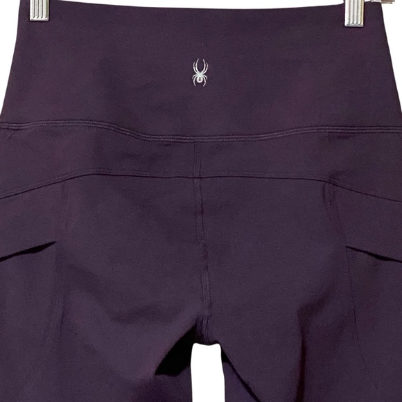 Spyder Active/Sport Leggings S Purple High Waisted Stretch Pockets Comfort NWT - Picture 7 of 8